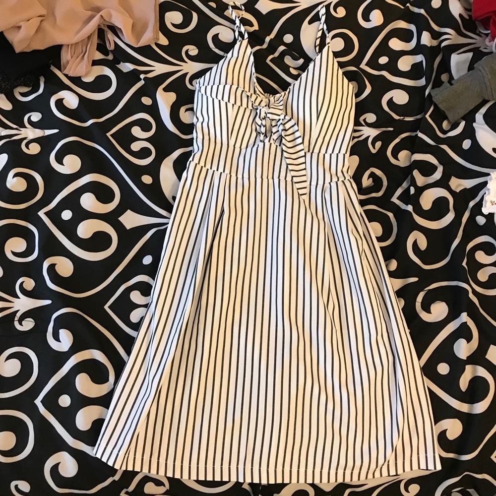 Never worn, brand new stripe dress